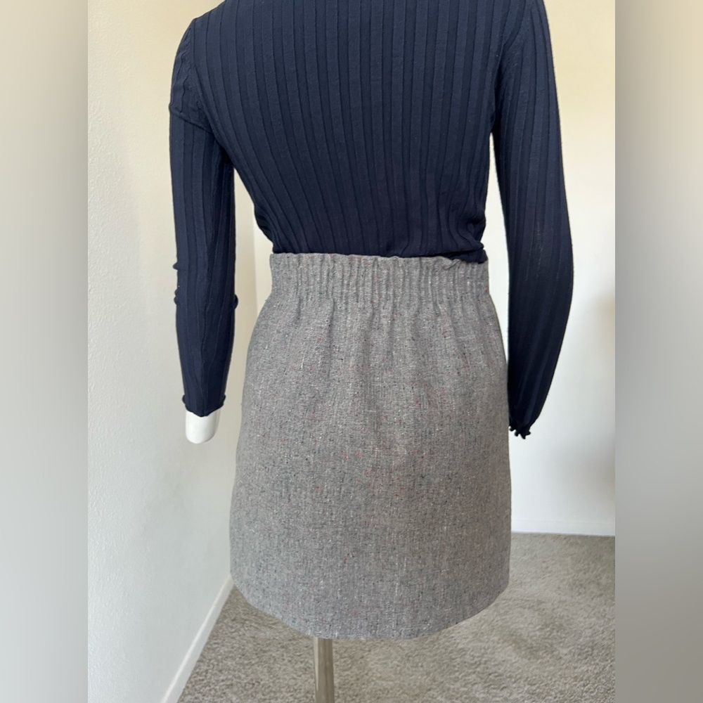 BUNDLE 2 J Crew SKIRTS Striped Nautical AND gray Wool Blend-00 - Picture 16 of 16
